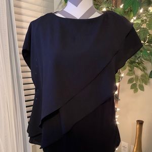 Black multi layered blouse